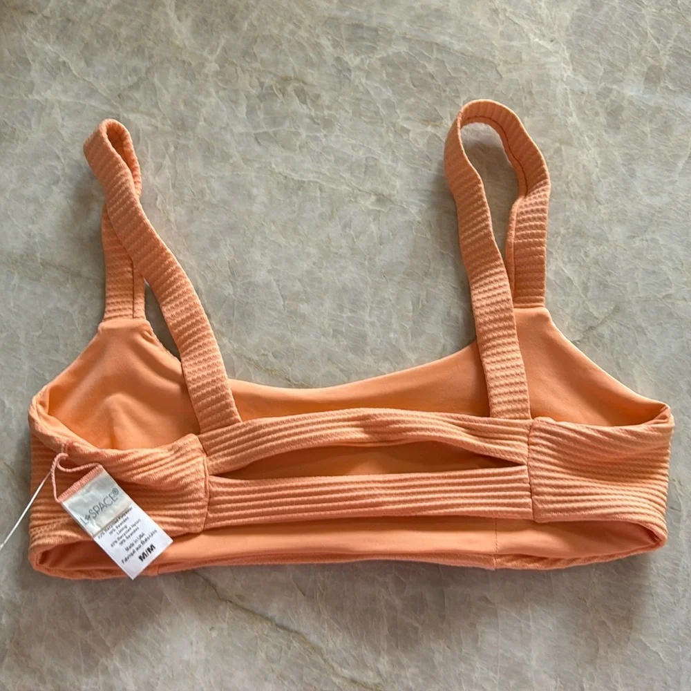 NWOT LSpace x Revolve Jess in Tangerine Bikini Top - Picture 5 of 8